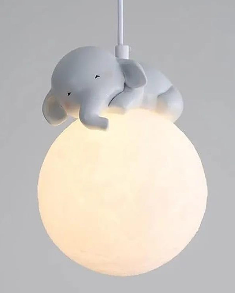Lisslune | Cute animal-shaped moon pendant lamp - Elephant