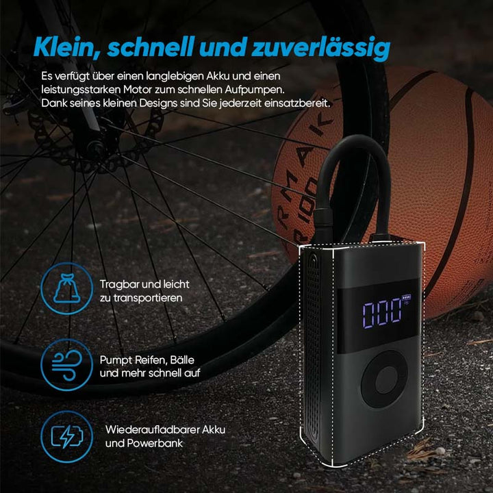 Lisslune | Multifunctional portable tire pump