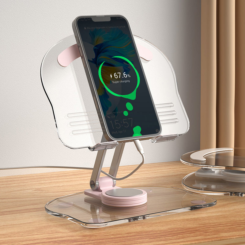 Lisslune | Folding transparent acrylic tablet stand