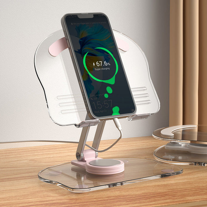 Lisslune | Folding transparent acrylic tablet stand