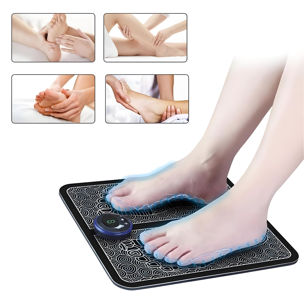 Lisslune | EMS Foot Massage Pad with Adjustable Intensity for Pain Relief and Relaxation at Home