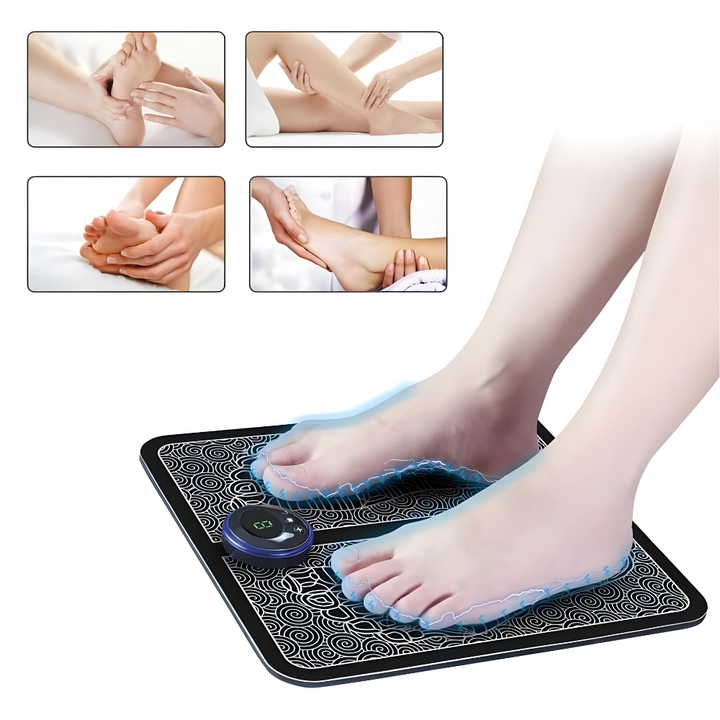 Lisslune | EMS Foot Massage Pad with Adjustable Intensity for Pain Relief and Relaxation at Home
