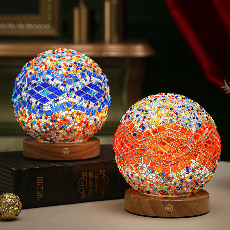 Lisslune | BohoGlow – Modern Bohemian Table Lamp with USB Charging