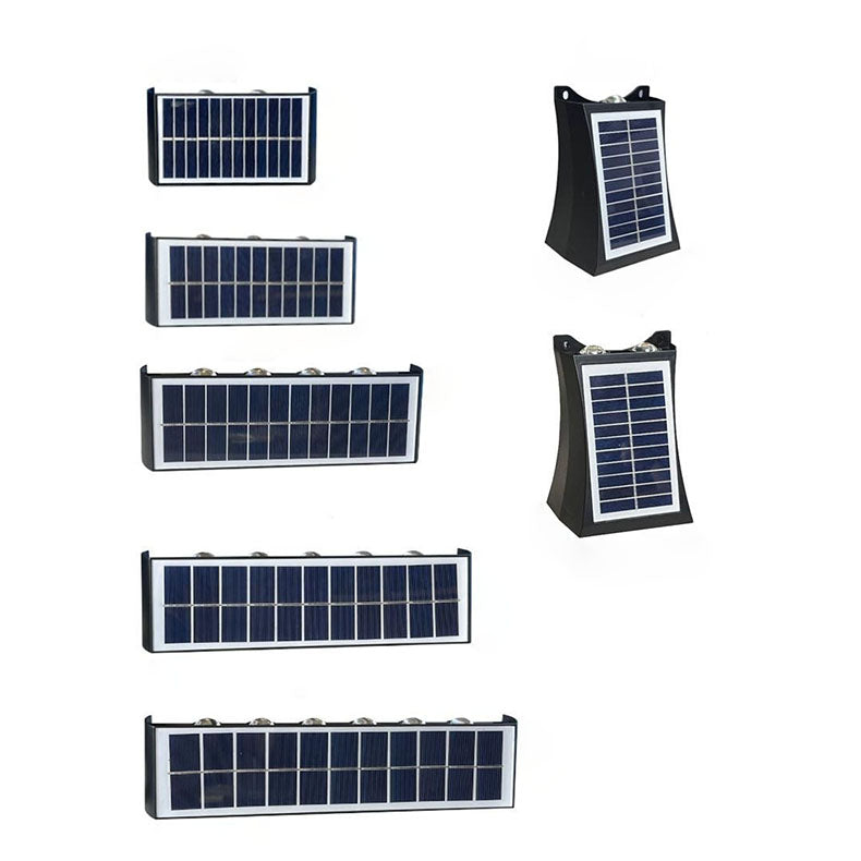 Lisslune | Modern Simplicity Solar Waterproof Rectangular ABS PMMA LED Wall Light Lamp For Outdoor Patio