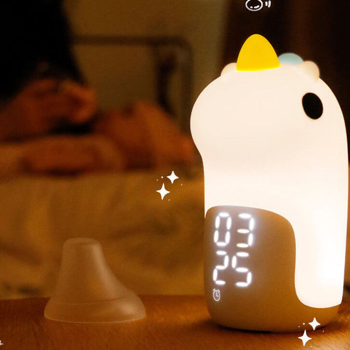 Lisslune | Unilora DreamLight Alarm Clock | Unicorn Design | Timer & LED Night Light | Nursery Decor