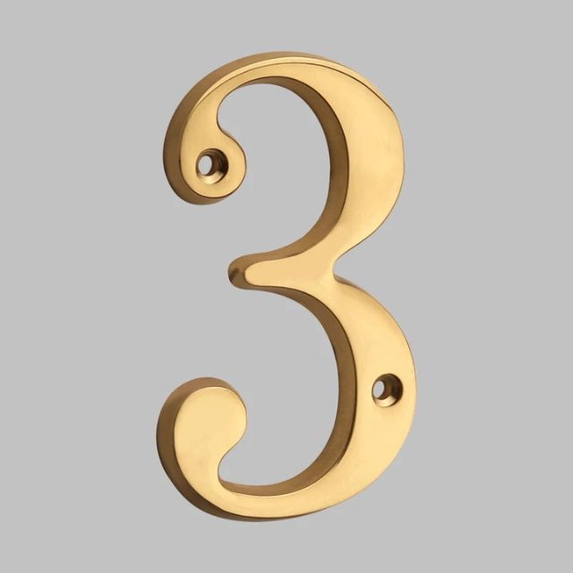 Lisslune | Traditional house numbers made of solid brass