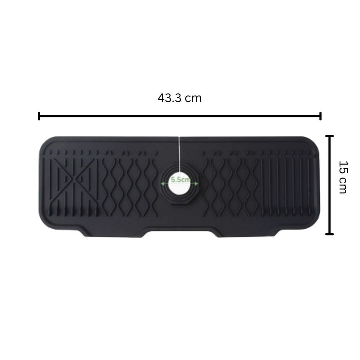 Lisslune | Aqua Slope Rubber Faucet Sink Mat