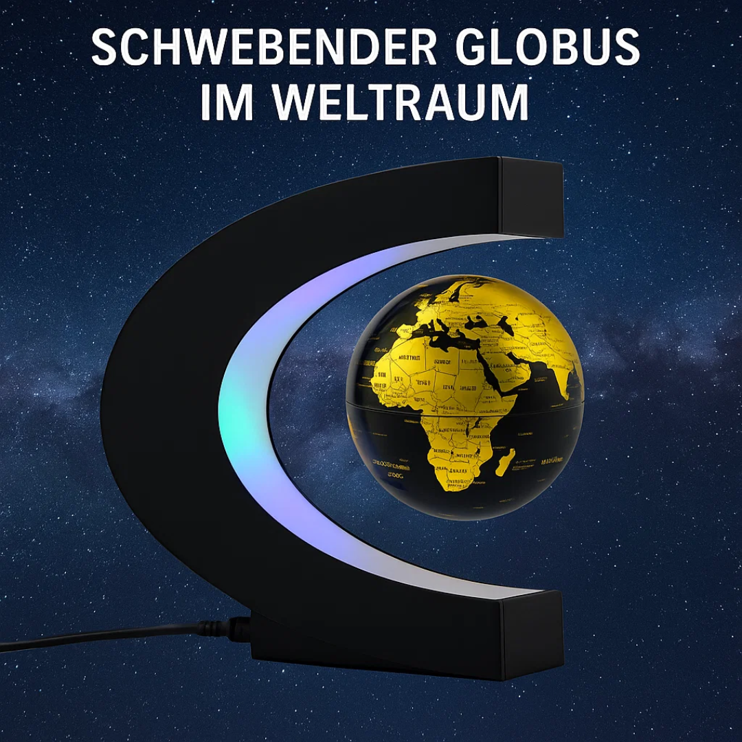 Lisslune | AstroGlobe LED World Globe – Floating Globe Lamp with Magnetic Suspension