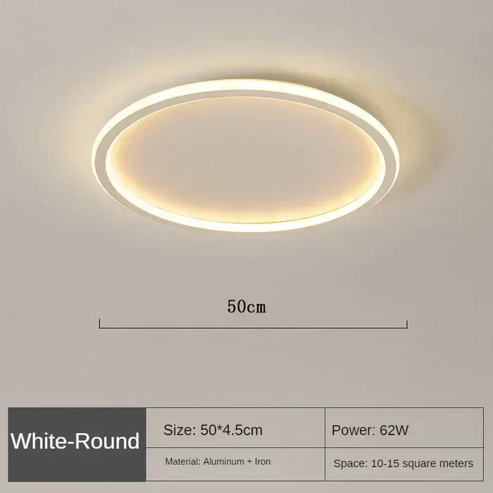 Lisslune | Scandinavian Round Ceiling Lamp - AuroraSphere