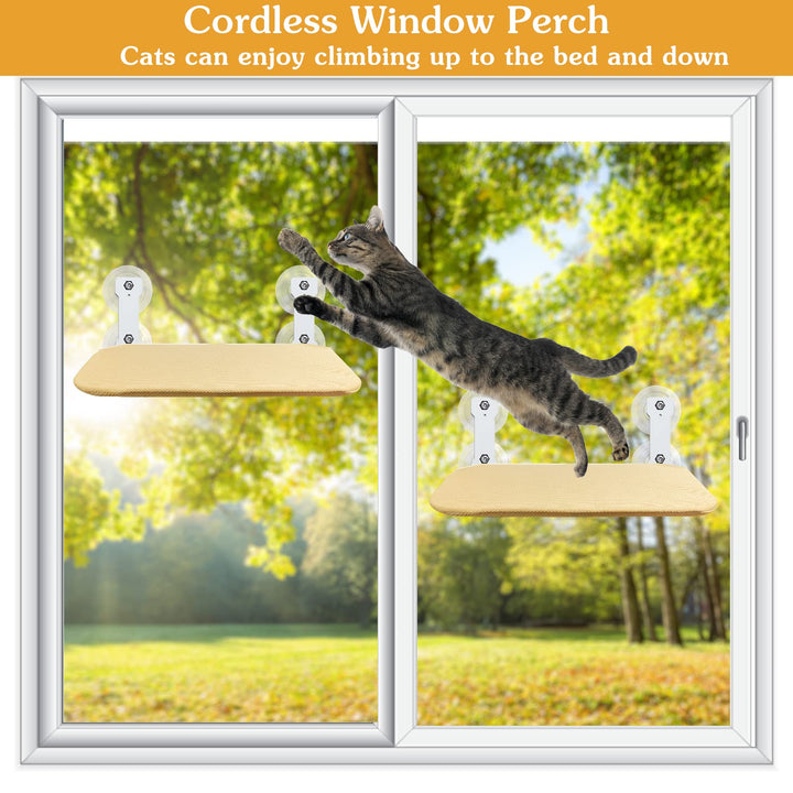 Lisslune | Foldable Cat Hammock Suction Cup Cat Hammock