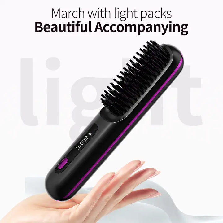 Lisslune | Portable Hair Styling Brush | Smooth & Healthy Hair Anytime, Anywhere