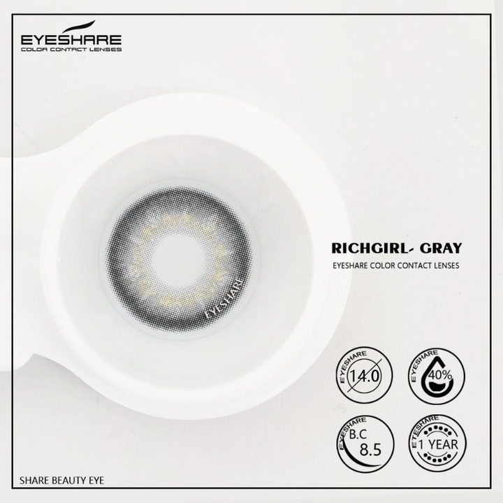 Rynx Richgirl Gray 14.0mm 1 Pair | 1 Year