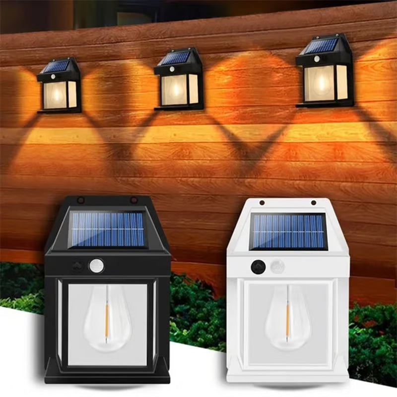 Lisslune | Elegant Outdoor Solar Wall Light with Motion Sensor