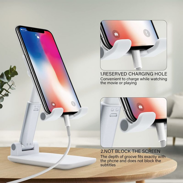 Lisslune | Foldable Desktop Phone Tablet Holder Mobile Desk Stand
