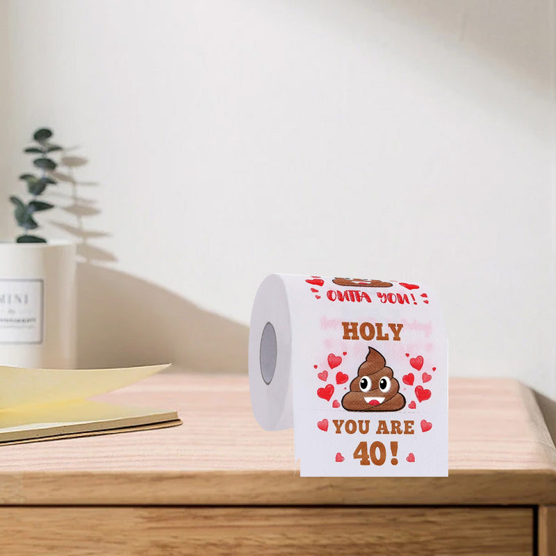 Lisslune | Poop Happy Birthday Printed Roll Paper