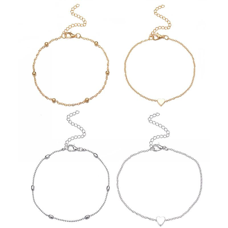 Lisslune | Fashion Heart Anklets for Women