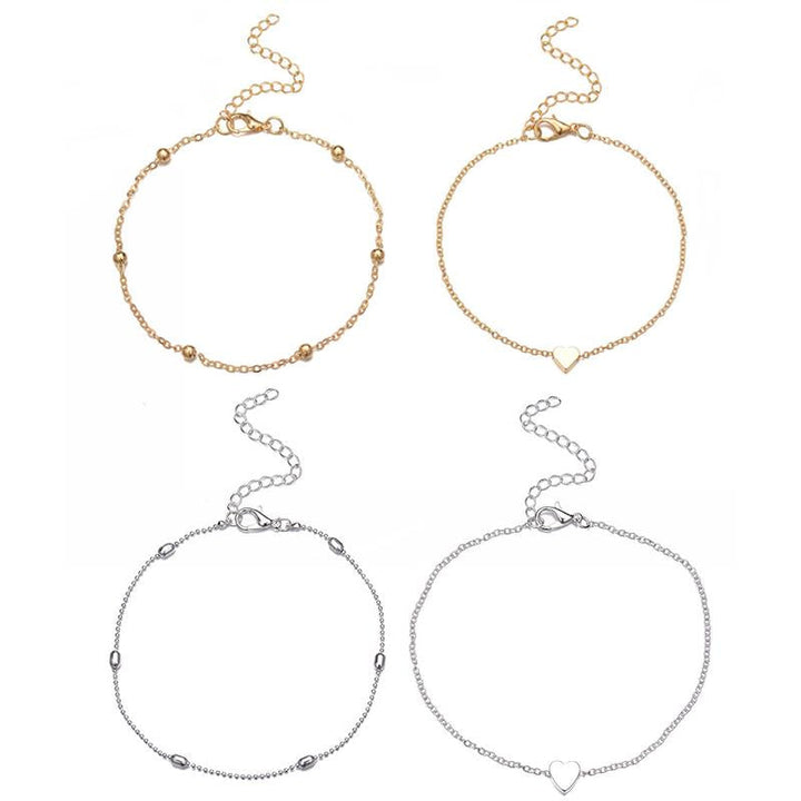 Lisslune | Fashion Heart Anklets for Women