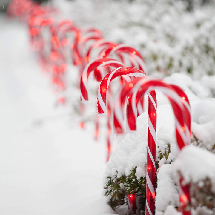 Lisslune | Solar Candy Cane Christmas Decorations