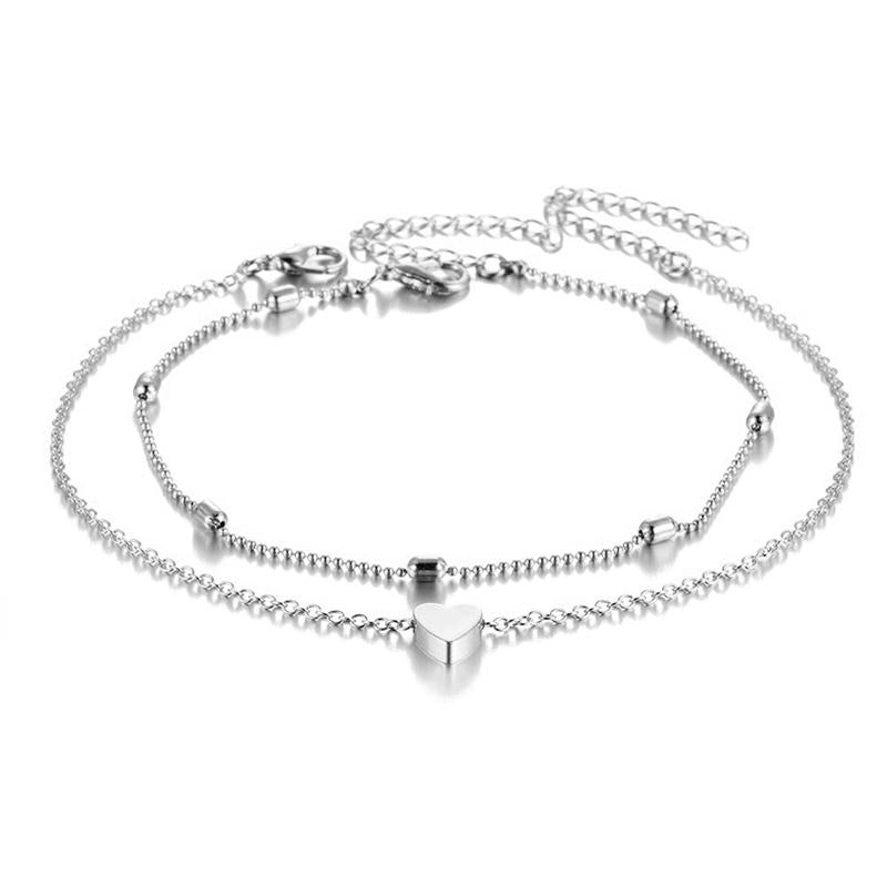 Lisslune | Fashion Heart Anklets for Women