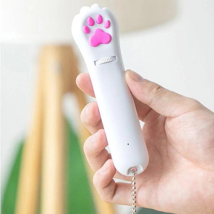 Lisslune | PurrPlay USB Rechargeable Cat Laser Toy – Interactive LED Light with 4 Cartridges