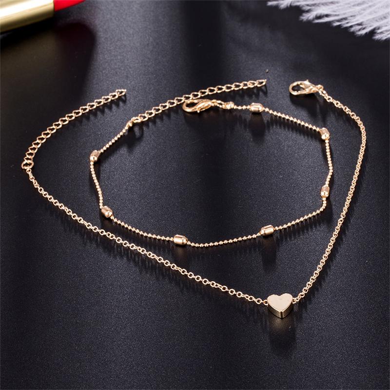 Lisslune | Fashion Heart Anklets for Women