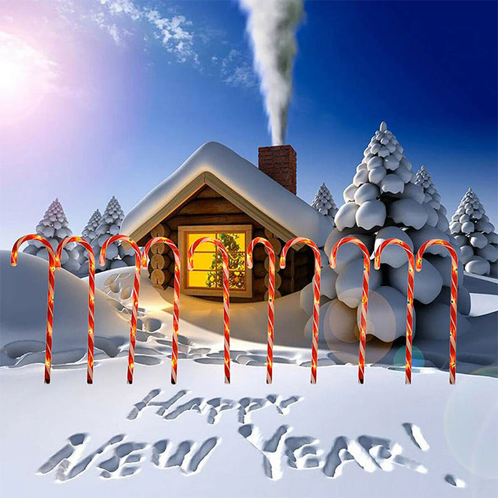 Lisslune | Solar Candy Cane Christmas Decorations