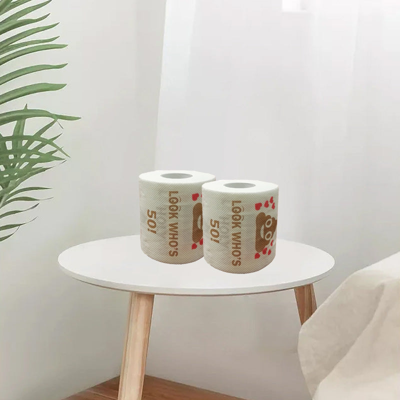 Lisslune | Poop Happy Birthday Printed Roll Paper