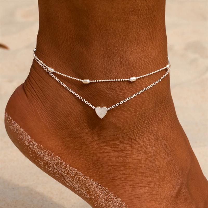 Lisslune | Fashion Heart Anklets for Women