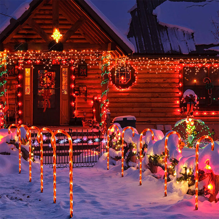 Lisslune | Solar Candy Cane Christmas Decorations