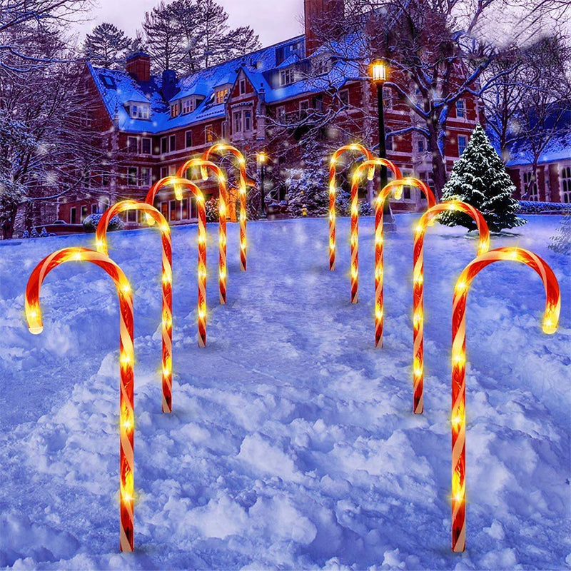 Lisslune | Solar Candy Cane Christmas Decorations