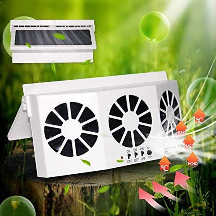 Lisslune | Solar-powered vehicle exhaust fan