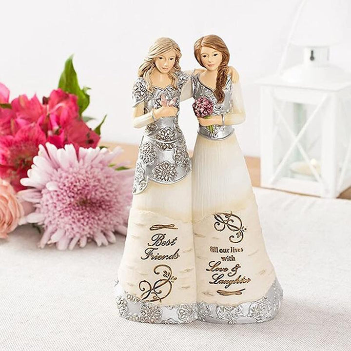 Lisslune | Celebration Friendship Gifts Statue - Hand-Painted Sculptures Ornament