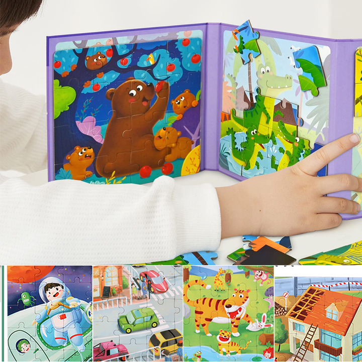 Lisslune | 3-in-1 Magnetic Puzzle Book