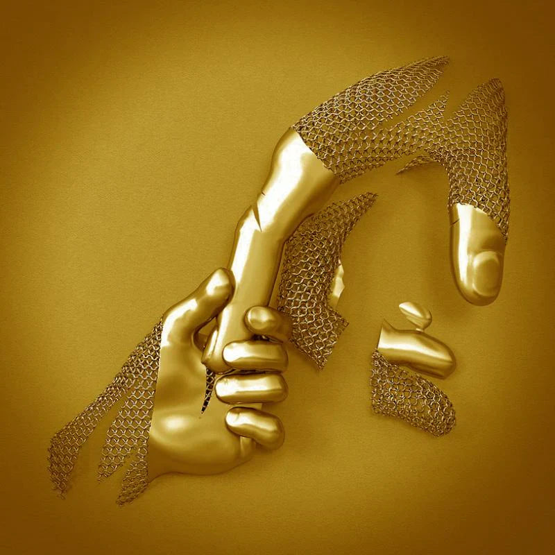 Lisslune | Love Canvas with Elegant Metal Figure in Modern Design