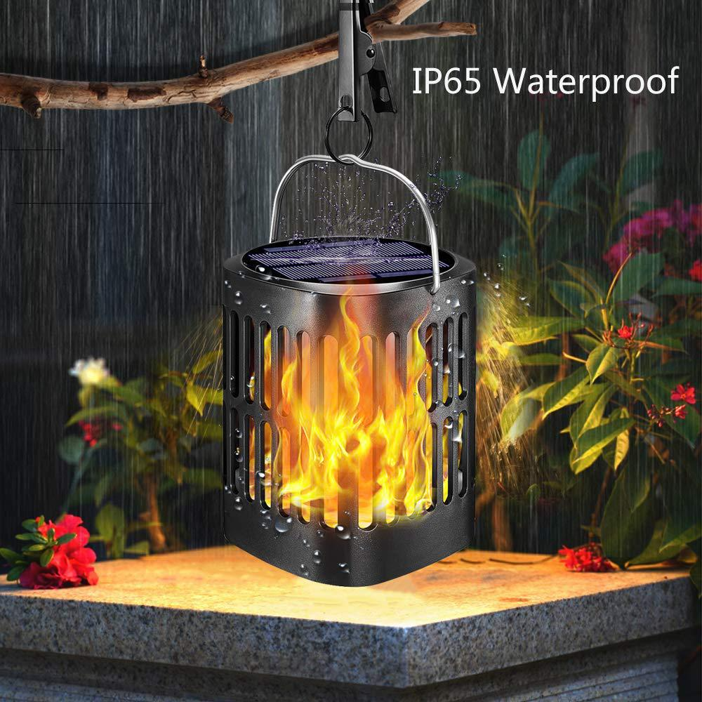 Lisslune | Solar LED Flame Lantern – Decorative Outdoor Lighting for Garden and Terrace with Hanging Possibility