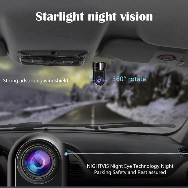 Lisslune | 1080P HD 360° Rotating Mini ADAS Dashcam