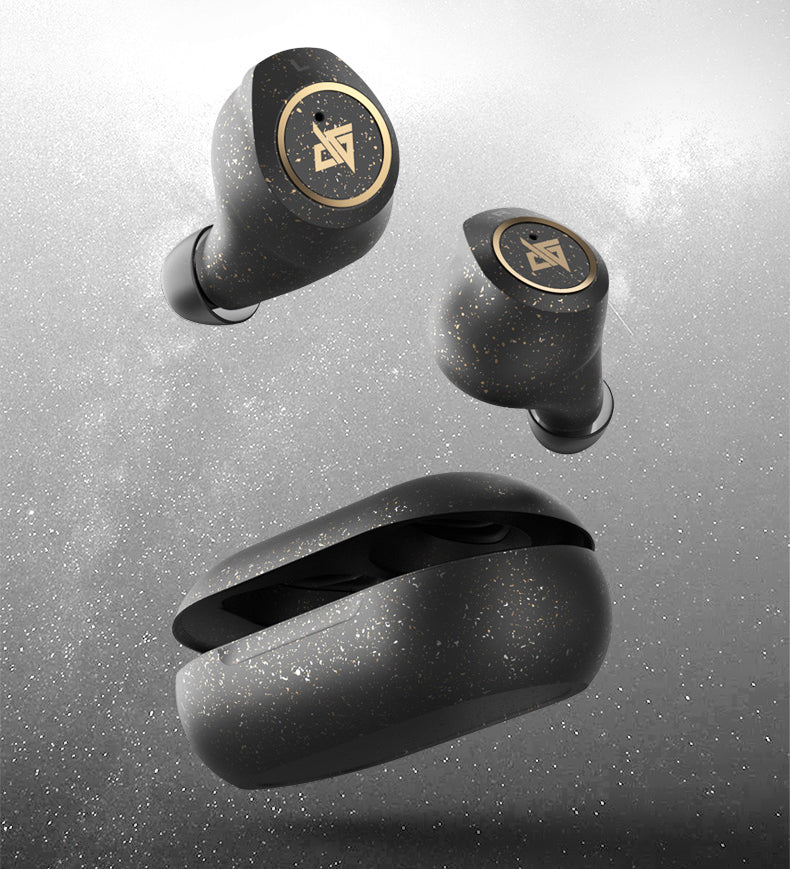 Lisslune | Bluetooth 5.0 Wireless Headset with Touch Control, Noise Reduction, Fast Connection, HiFi Sound Quality, & IPX5 Waterproof, for Home, Office & School (Starry Black)