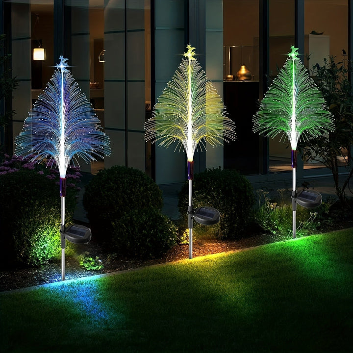 Lisslune | LightGarden Solar Set – 3 Color Changing LED Garden Lights on Solar Power