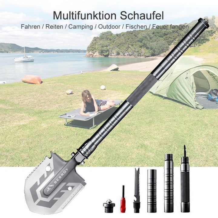 Lisslune | Portable Military Folding Shovel Outdoor Multipurpose Spade