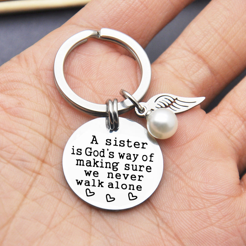 Lisslune | A sister is God's way of ensuring that we never walk alone keychain