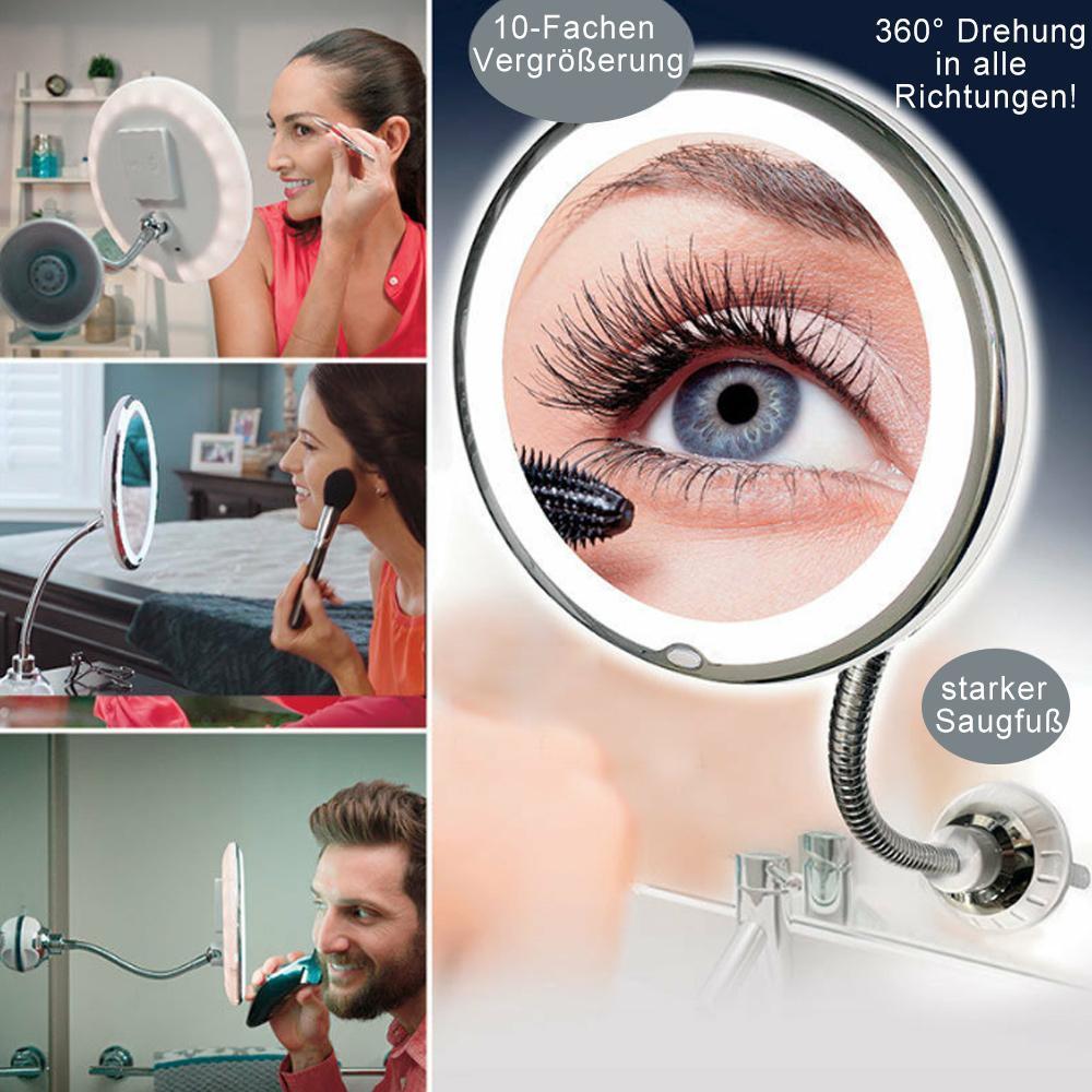Lisslune | Magnifying makeup mirror with light suitable for high-precision makeup