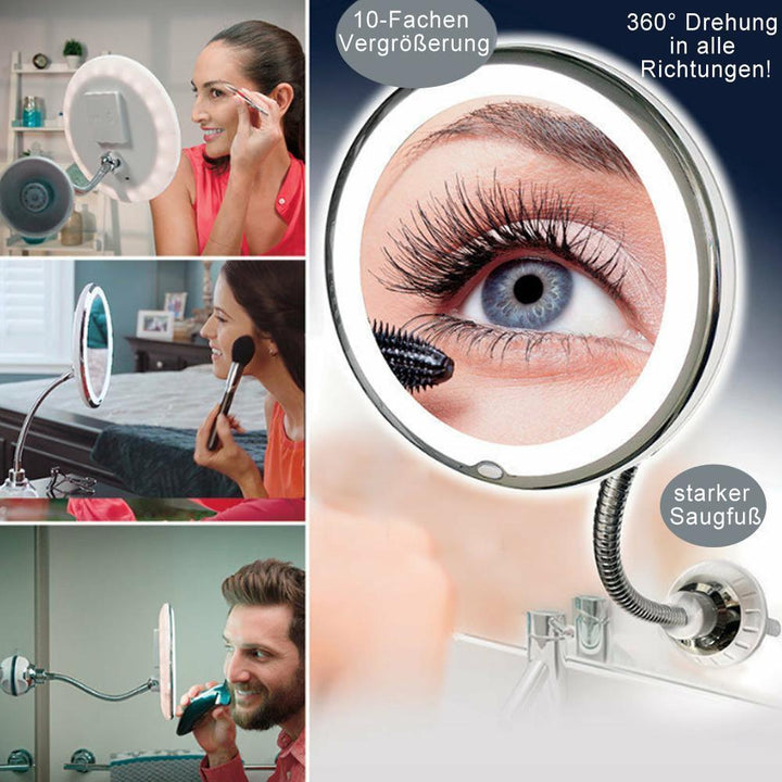 Lisslune | Magnifying makeup mirror with light suitable for high-precision makeup