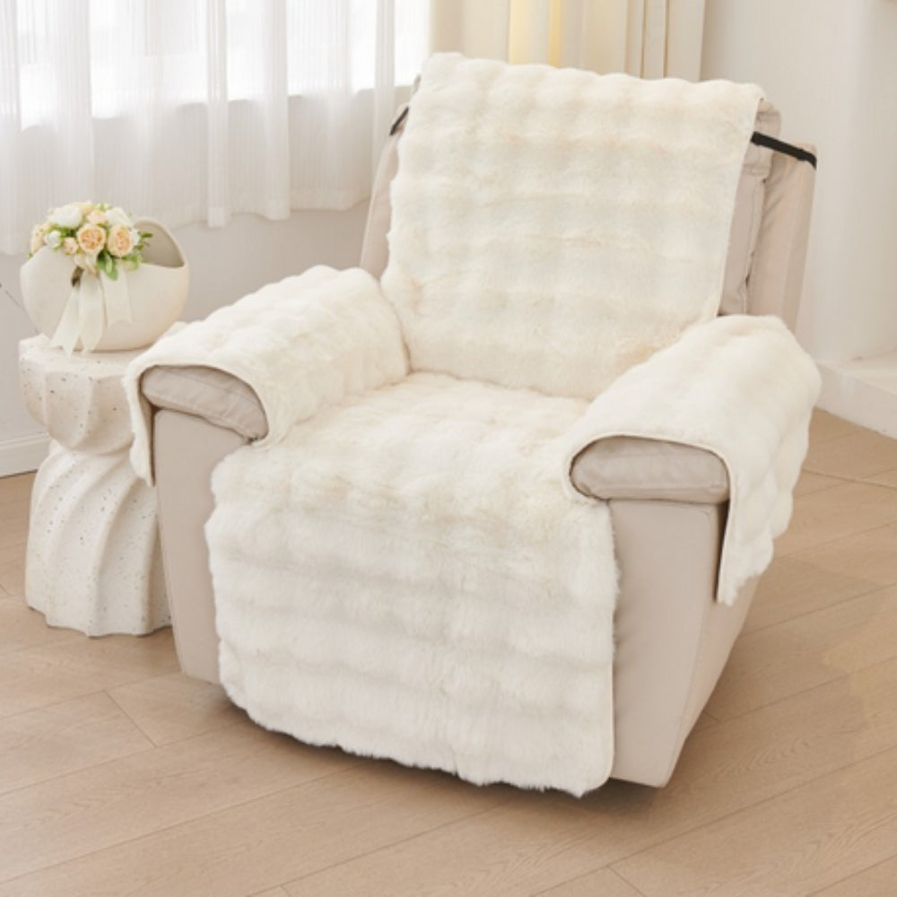 Lisslune | Synthetic Fur Recliner Sofa Cover