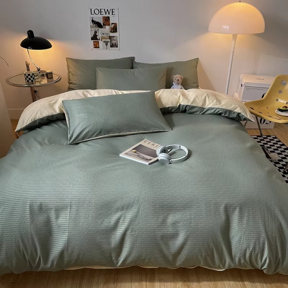 Lisslune | Beaumont Ultra-Soft Waffle Duvet Set | 3pcs Set