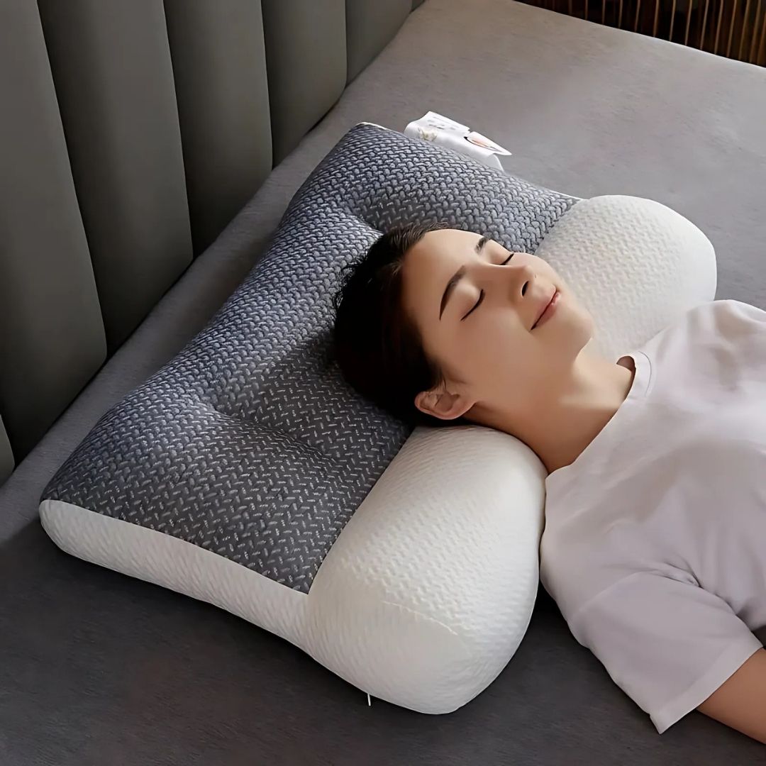 Lisslune | Orthopedic Neck Pillow | Cervical Spine Support, Pain Relief & Reduced Snoring for All Sleep Positions