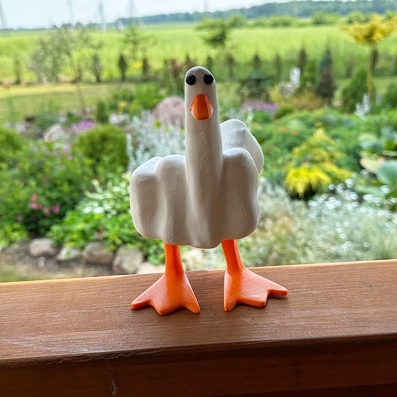 Lisslune | Middle Finger Duck Resin Ornament