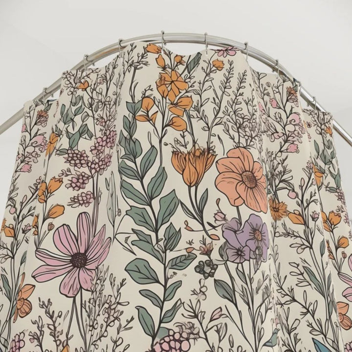 Lisslune | Flourish Bloom Shower Curtain