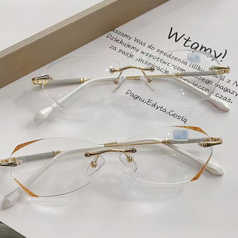 Lisslune | Fashionable rimless blue light blocking reading glasses