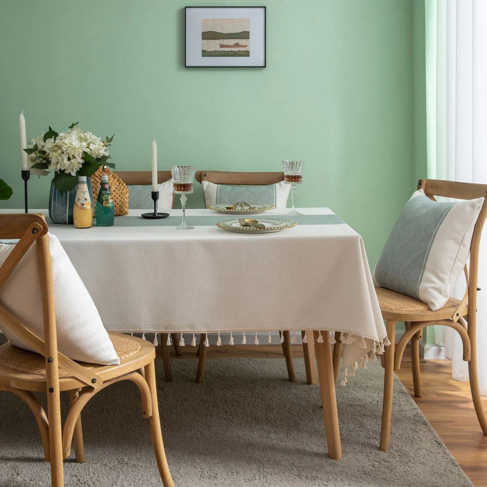 Lisslune | Glisstra Geometric Tassel Tablecloth