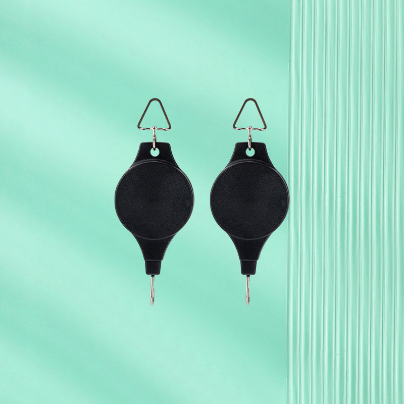 Lisslune | Retractable Hook, Plant Pulley for Garden Pots and Bird Feeders